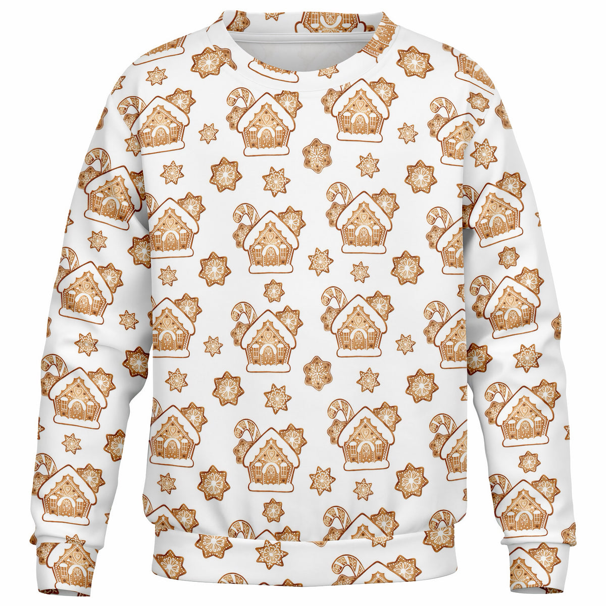Kids Christmas Gingerbread House Sweatshirt – Ultra Soft & Stretchy, Cozy Fleece or Lightweight Sports Fabric Sweatshirt – Ultra Soft & Stretchy, Cozy Fleece or Lightweight Sports Fabric