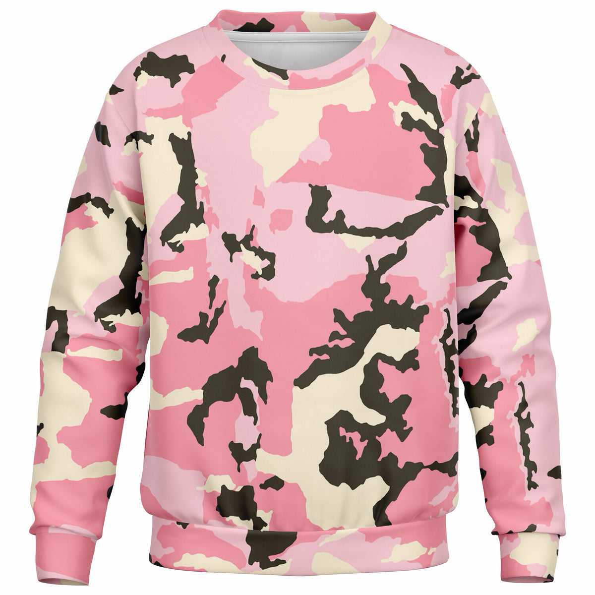Girls Classic Pink Camouflage Sweatshirt – Ultra Soft & Stretchy, Cozy Fleece or Lightweight Sports Fabric Sweatshirt – Ultra Soft & Stretchy, Cozy Fleece or Lightweight Sports Fabric