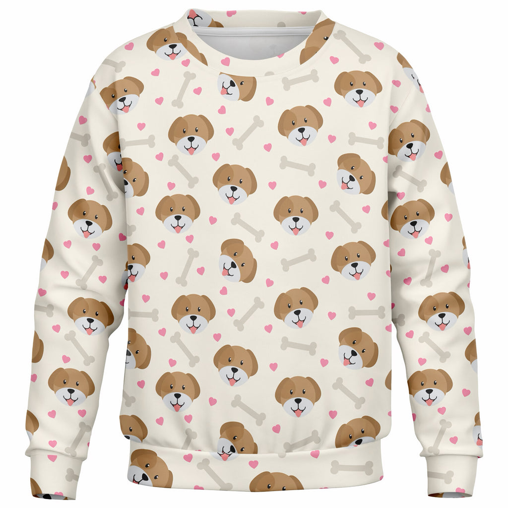 Kids Cute Puppy Sweatshirt – Ultra Soft & Stretchy, Cozy Fleece or Lightweight Sports Fabric Sweatshirt – Ultra Soft & Stretchy, Cozy Fleece or Lightweight Sports Fabric
