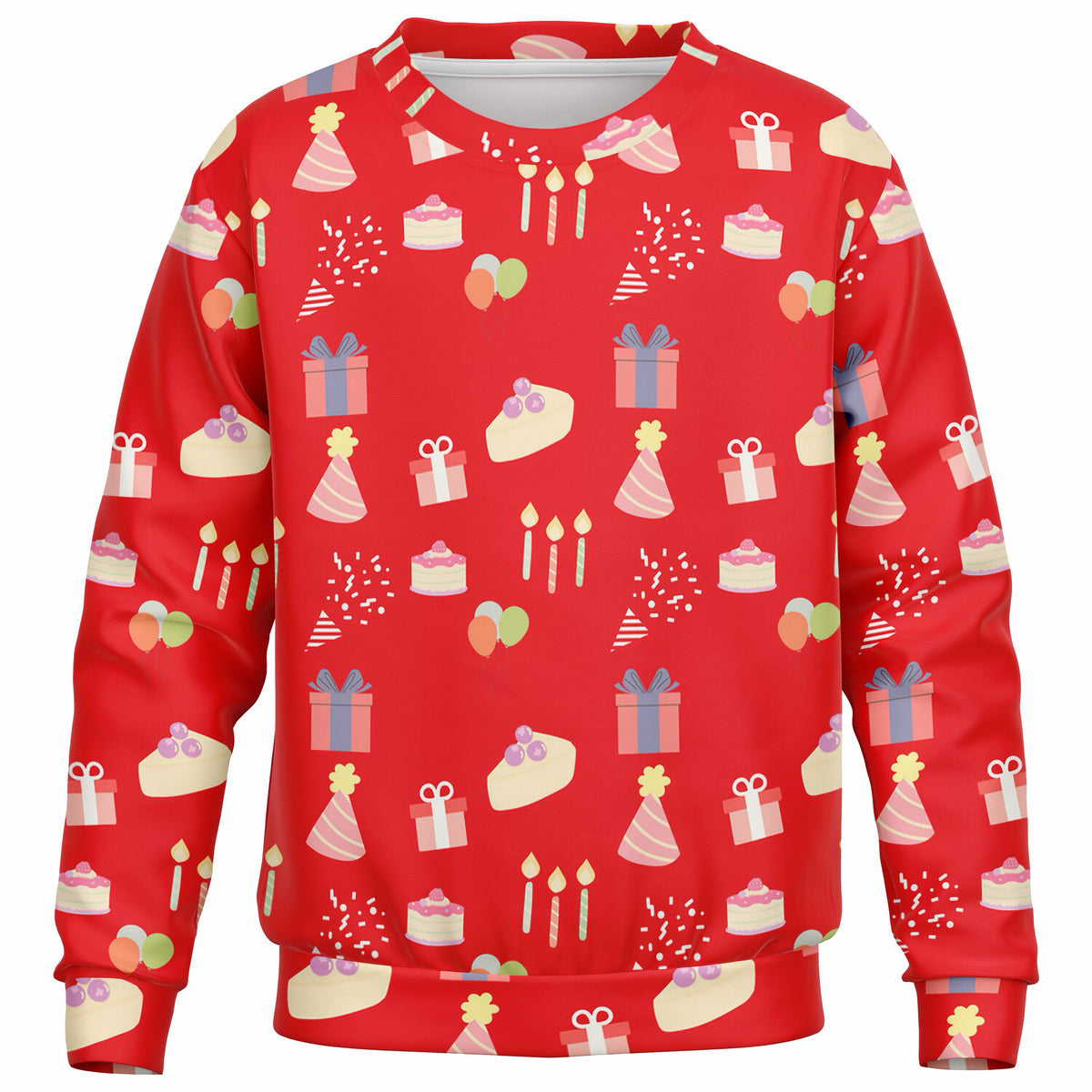 Kids Birthday Party Red Sweatshirt – Ultra Soft & Stretchy, Cozy Fleece or Lightweight Sports Fabric Sweatshirt – Ultra Soft & Stretchy, Cozy Fleece or Lightweight Sports Fabric