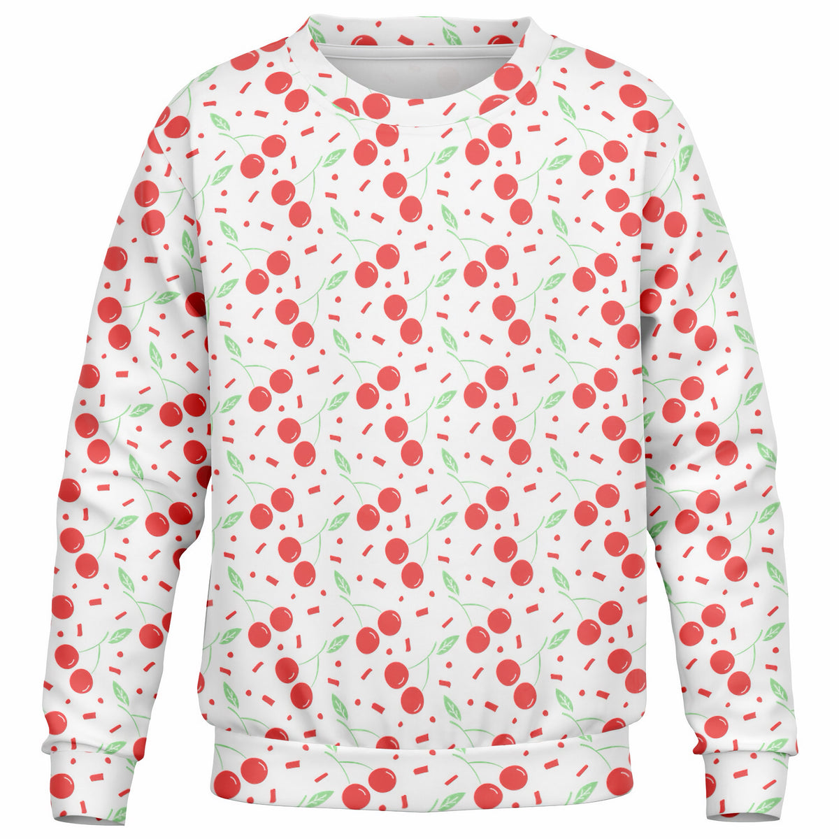 Girls Cute Cherry Sweatshirt – Ultra Soft & Stretchy, Cozy Fleece or Lightweight Sports Fabric Sweatshirt – Ultra Soft & Stretchy, Cozy Fleece or Lightweight Sports Fabric