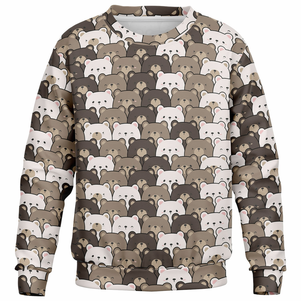 Kids Bear Face Sweatshirt – Ultra Soft & Stretchy, Cozy Fleece or Lightweight Sports Fabric Sweatshirt – Ultra Soft & Stretchy, Cozy Fleece or Lightweight Sports Fabric