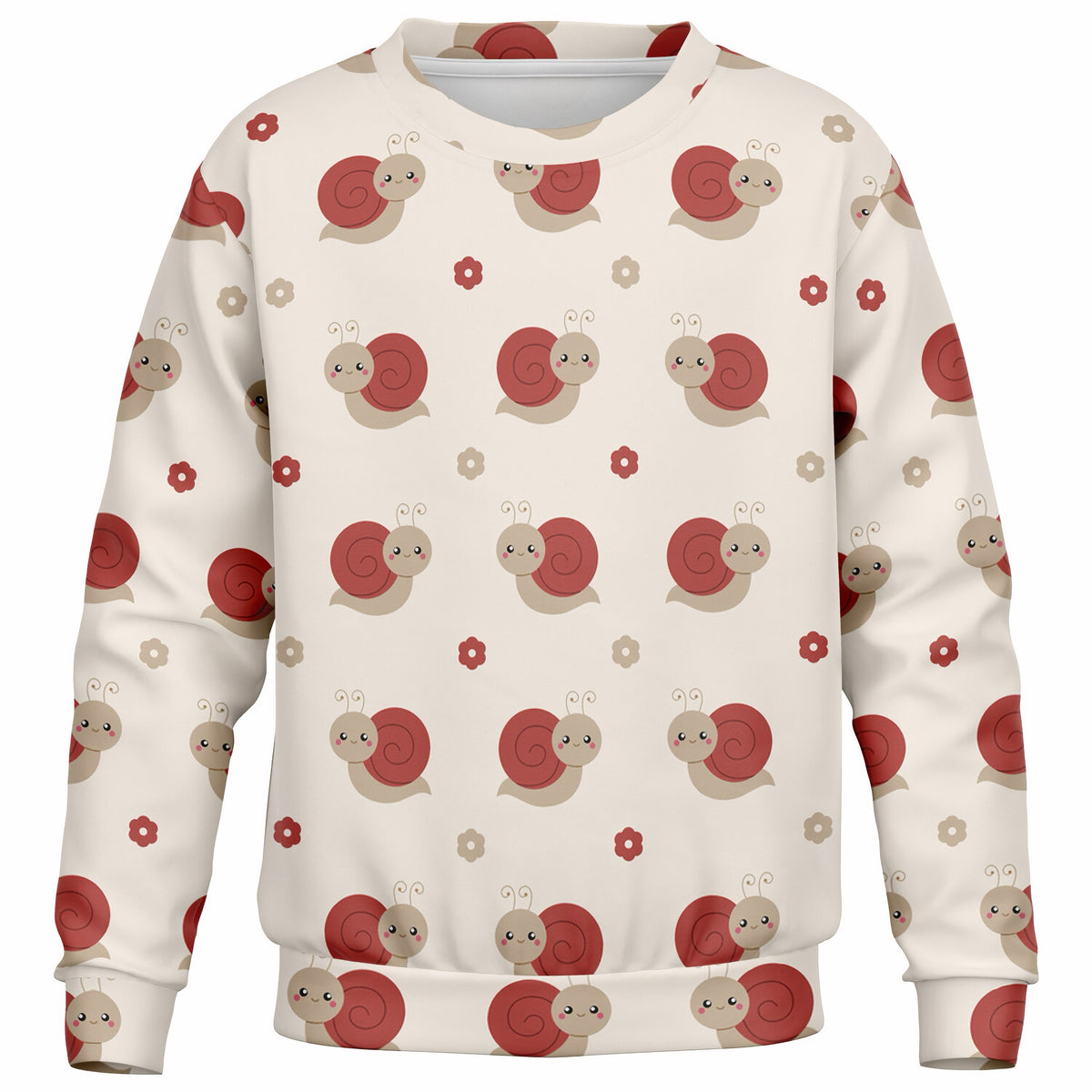 Kids Red Snail Sweatshirt – Ultra Soft & Stretchy, Cozy Fleece or Lightweight Sports Fabric Sweatshirt – Ultra Soft & Stretchy, Cozy Fleece or Lightweight Sports Fabric