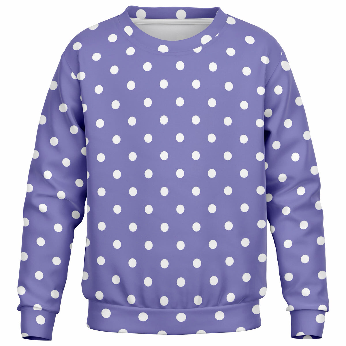 Kids Lavender Purple Polka Dot Sweatshirt – Ultra Soft & Stretchy, Cozy Fleece or Lightweight Sports Fabric Sweatshirt – Ultra Soft & Stretchy, Cozy Fleece or Lightweight Sports Fabric