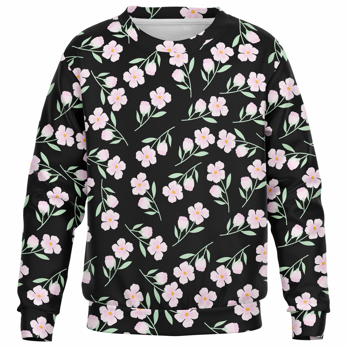Girls Blush Pink Floral Sweatshirt – Ultra Soft & Stretchy, Cozy Fleece or Lightweight Sports Fabric Sweatshirt – Ultra Soft & Stretchy, Cozy Fleece or Lightweight Sports Fabric
