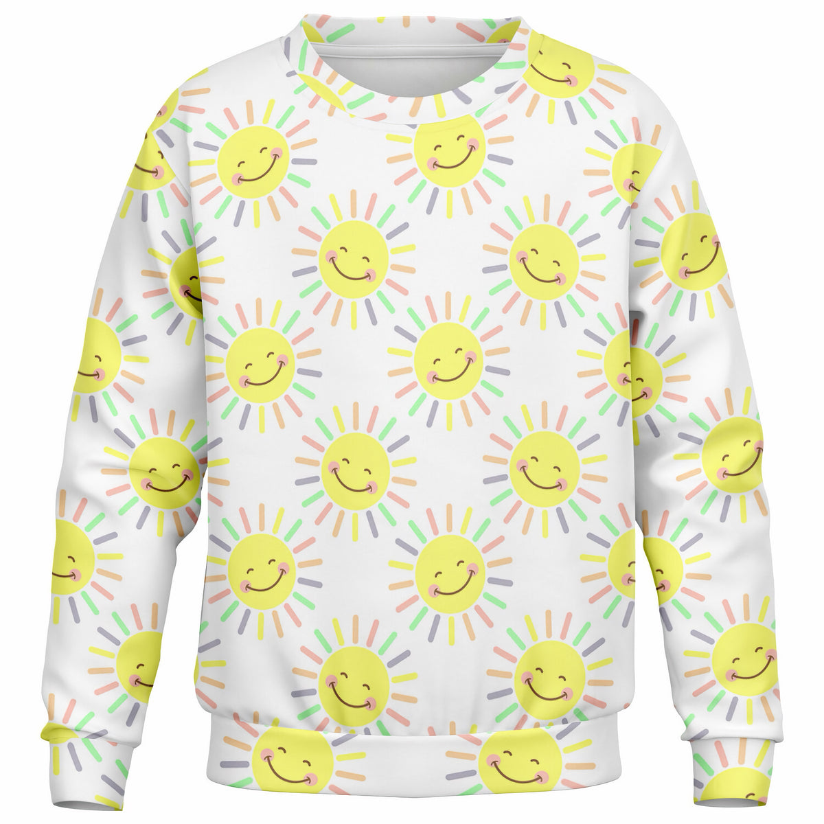 Kids Happy Sunshine Sweatshirt – Ultra Soft & Stretchy, Cozy Fleece or Lightweight Sports Fabric Sweatshirt – Ultra Soft & Stretchy, Cozy Fleece or Lightweight Sports Fabric