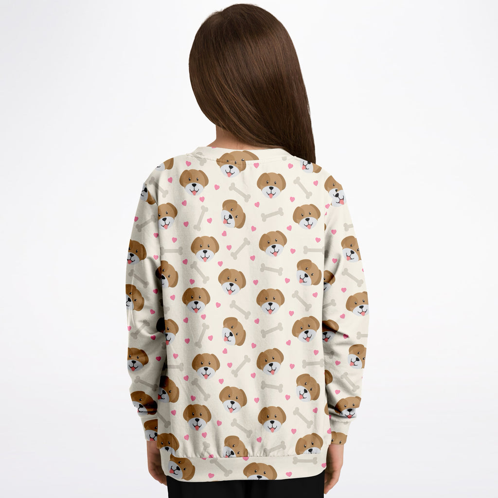 Kids Cute Puppy Sweatshirt – Ultra Soft & Stretchy, Cozy Fleece or Lightweight Sports Fabric Sweatshirt – Ultra Soft & Stretchy, Cozy Fleece or Lightweight Sports Fabric