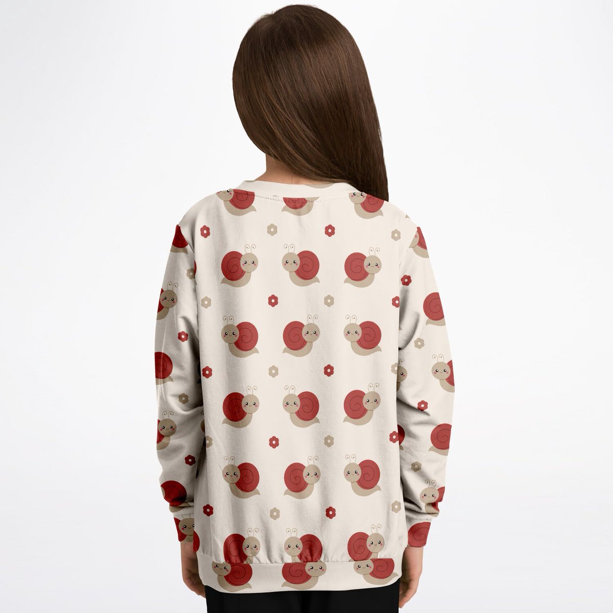 Kids Red Snail Sweatshirt – Ultra Soft & Stretchy, Cozy Fleece or Lightweight Sports Fabric Sweatshirt – Ultra Soft & Stretchy, Cozy Fleece or Lightweight Sports Fabric