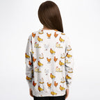 Kids Chicken Sweatshirt – Cozy Cotton Fleece or Lightweight Sports Fabric
