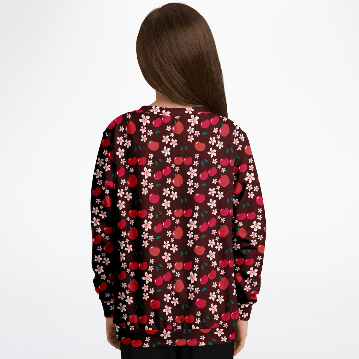 Girls Cherry Blossom Sweatshirt – Ultra Soft & Stretchy, Cozy Fleece or Lightweight Sports Fabric Sweatshirt – Ultra Soft & Stretchy, Cozy Fleece or Lightweight Sports Fabric