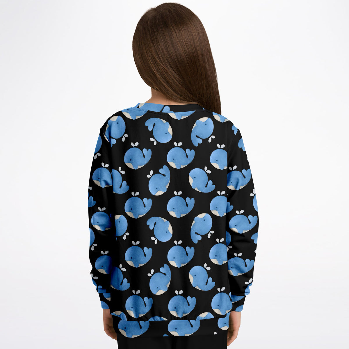 Kids Blue Whale Sweatshirt – Ultra Soft & Stretchy, Cozy Fleece or Lightweight Sports Fabric Sweatshirt – Ultra Soft & Stretchy, Cozy Fleece or Lightweight Sports Fabric