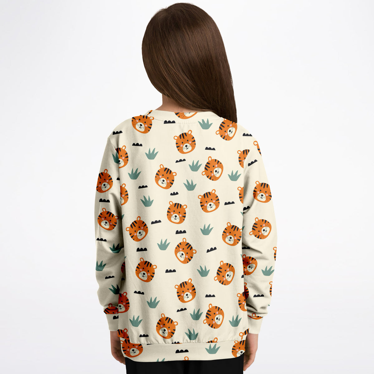 Kids Tiger Face Sweatshirt – Ultra Soft & Stretchy, Cozy Fleece or Lightweight Sports Fabric Sweatshirt – Ultra Soft & Stretchy, Cozy Fleece or Lightweight Sports Fabric