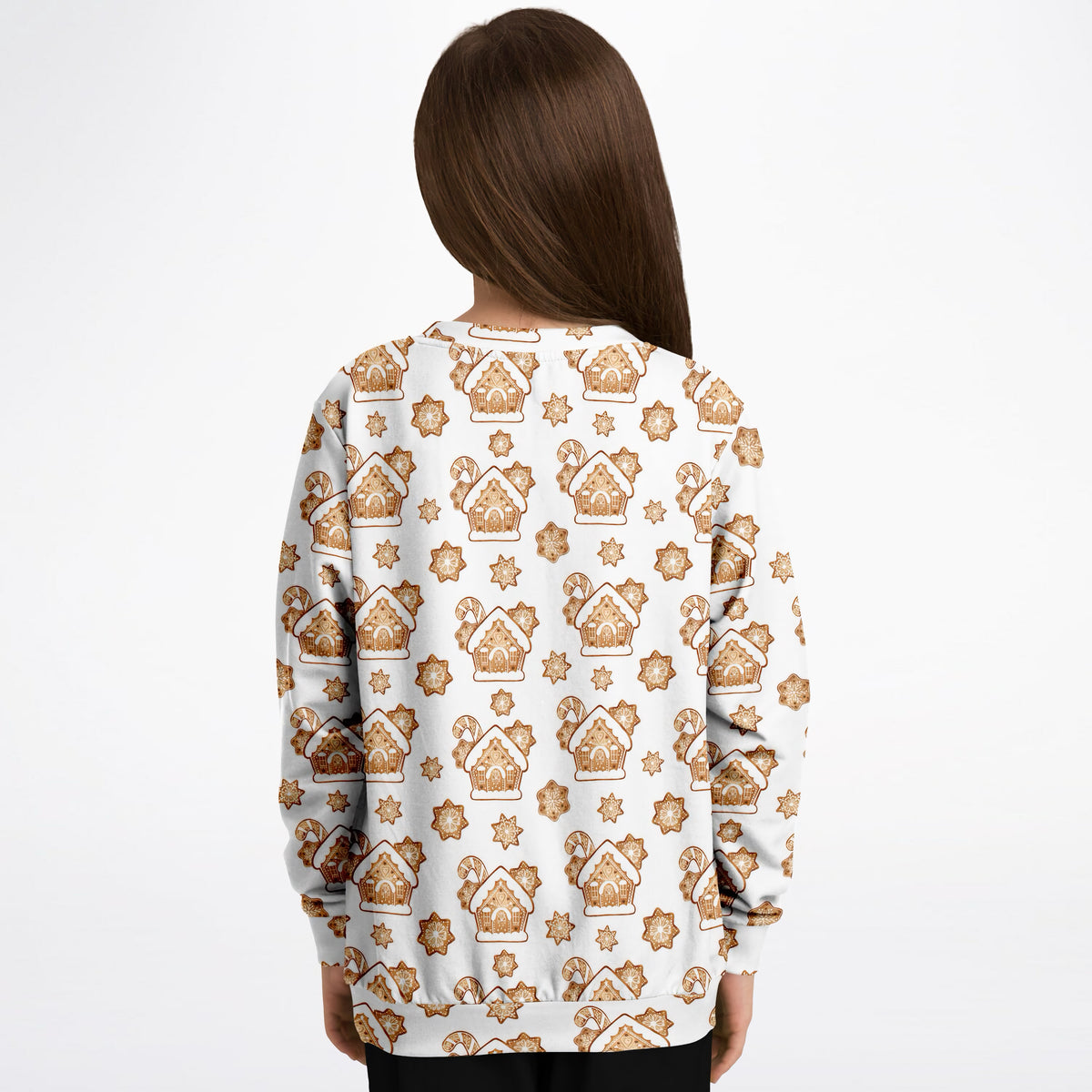 Kids Christmas Gingerbread House Sweatshirt – Ultra Soft & Stretchy, Cozy Fleece or Lightweight Sports Fabric Sweatshirt – Ultra Soft & Stretchy, Cozy Fleece or Lightweight Sports Fabric