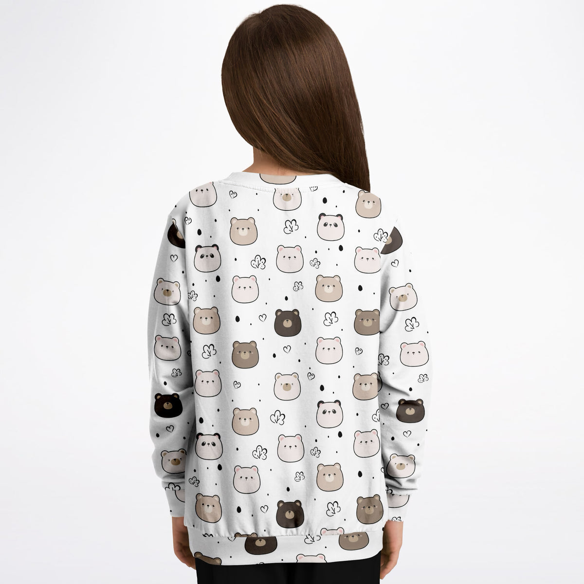 Kids Cute Bear & Panda Sweatshirt – Ultra Soft & Stretchy, Cozy Fleece or Lightweight Sports Fabric Sweatshirt – Ultra Soft & Stretchy, Cozy Fleece or Lightweight Sports Fabric