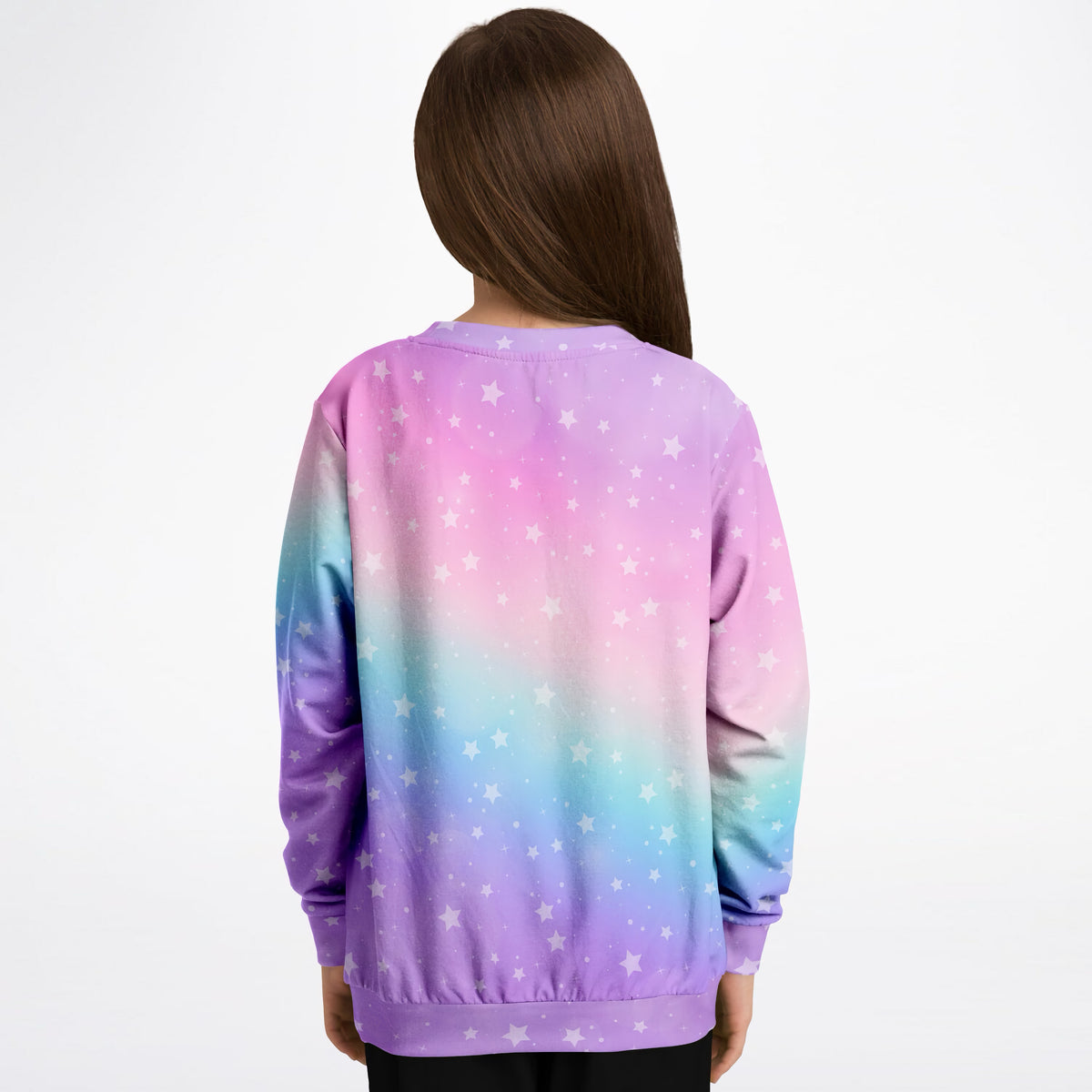 Girls Rainbow Stars Sweatshirt – Ultra Soft & Stretchy, Cozy Fleece or Lightweight Sports Fabric Sweatshirt – Ultra Soft & Stretchy, Cozy Fleece or Lightweight Sports Fabric