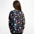 Kids Outer Space Sweatshirt – Cozy Cotton Fleece or Lightweight Sports Fabric