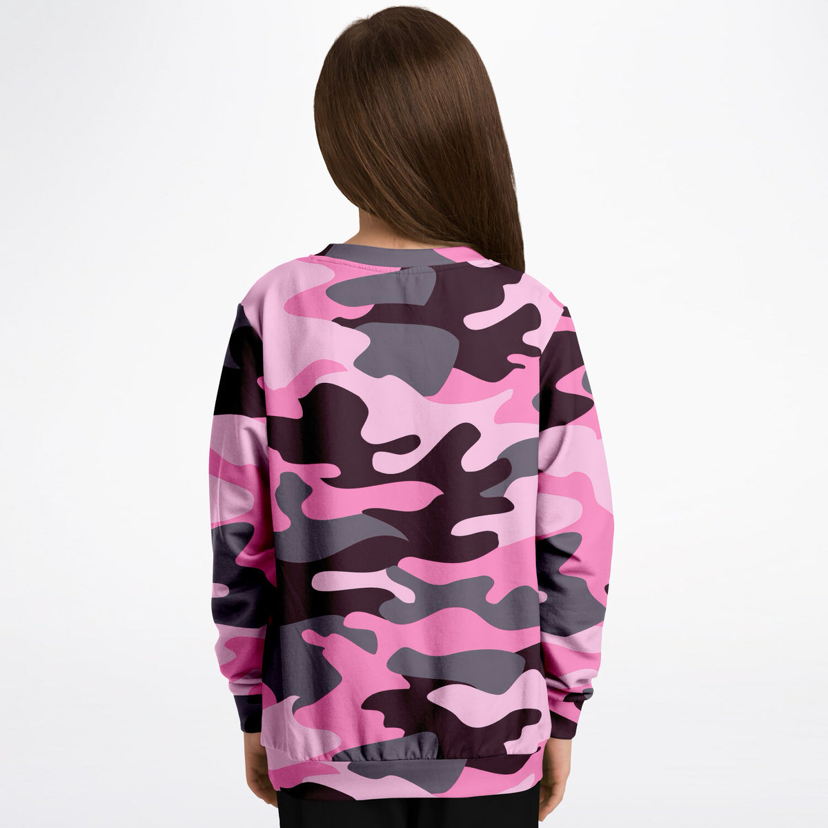 Girls Pink Camouflage Sweatshirt – Ultra Soft & Stretchy, Cozy Fleece or Lightweight Sports Fabric Sweatshirt – Ultra Soft & Stretchy, Cozy Fleece or Lightweight Sports Fabric
