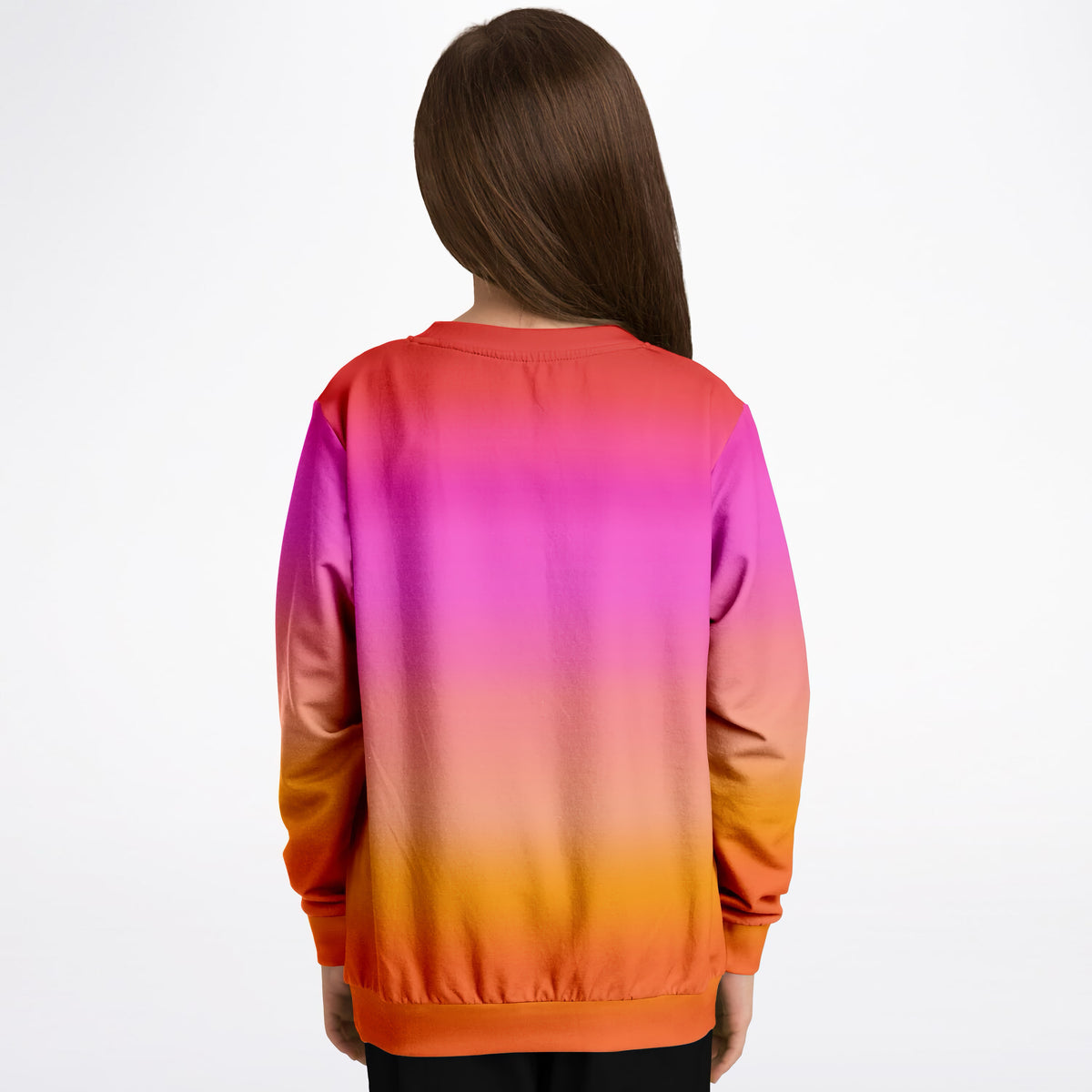 Kids Sunset Ombre Sweatshirt – Ultra Soft & Stretchy, Cozy Fleece or Lightweight Sports Fabric Sweatshirt – Ultra Soft & Stretchy, Cozy Fleece or Lightweight Sports Fabric