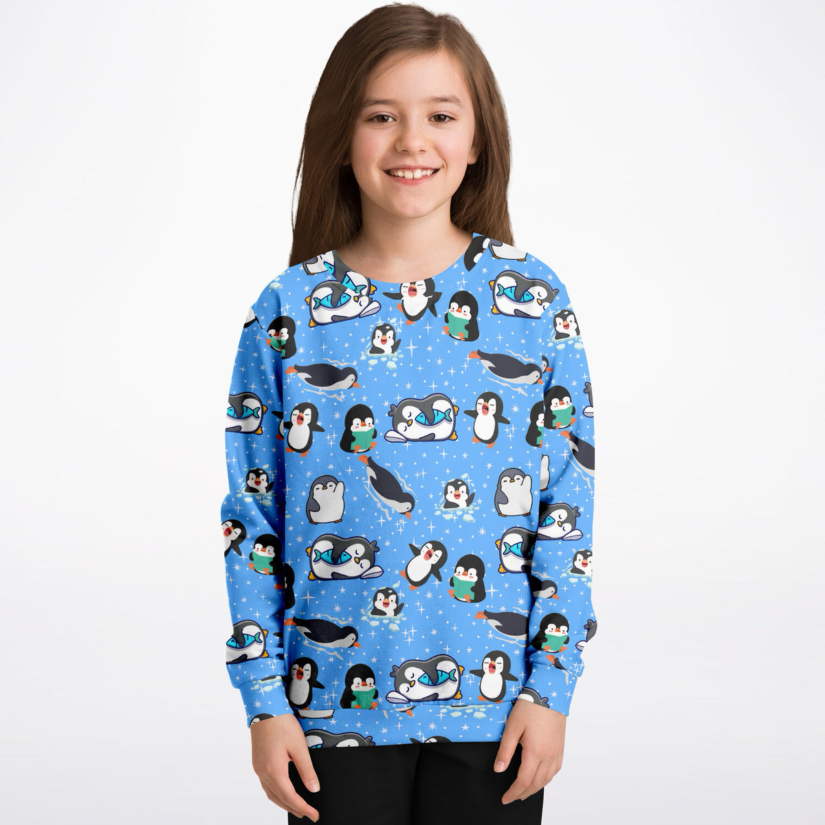 Kids Penguin Sweatshirt – Ultra Soft & Stretchy, Cozy Fleece or Lightweight Sports Fabric Sweatshirt – Ultra Soft & Stretchy, Cozy Fleece or Lightweight Sports Fabric