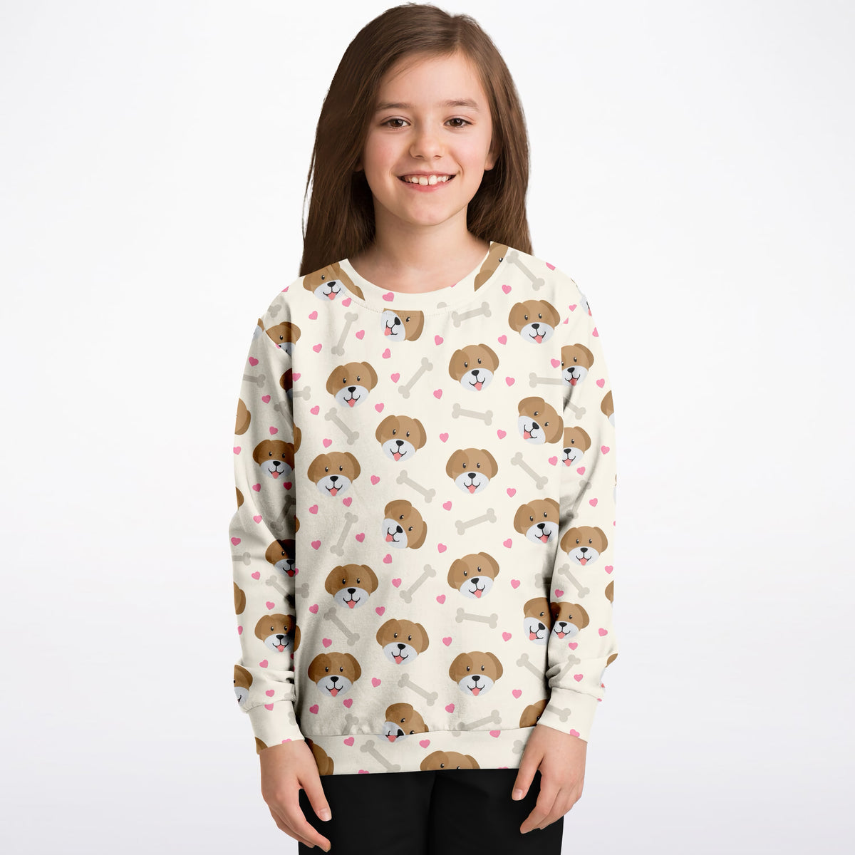 Kids Cute Puppy Sweatshirt – Ultra Soft & Stretchy, Cozy Fleece or Lightweight Sports Fabric Sweatshirt – Ultra Soft & Stretchy, Cozy Fleece or Lightweight Sports Fabric