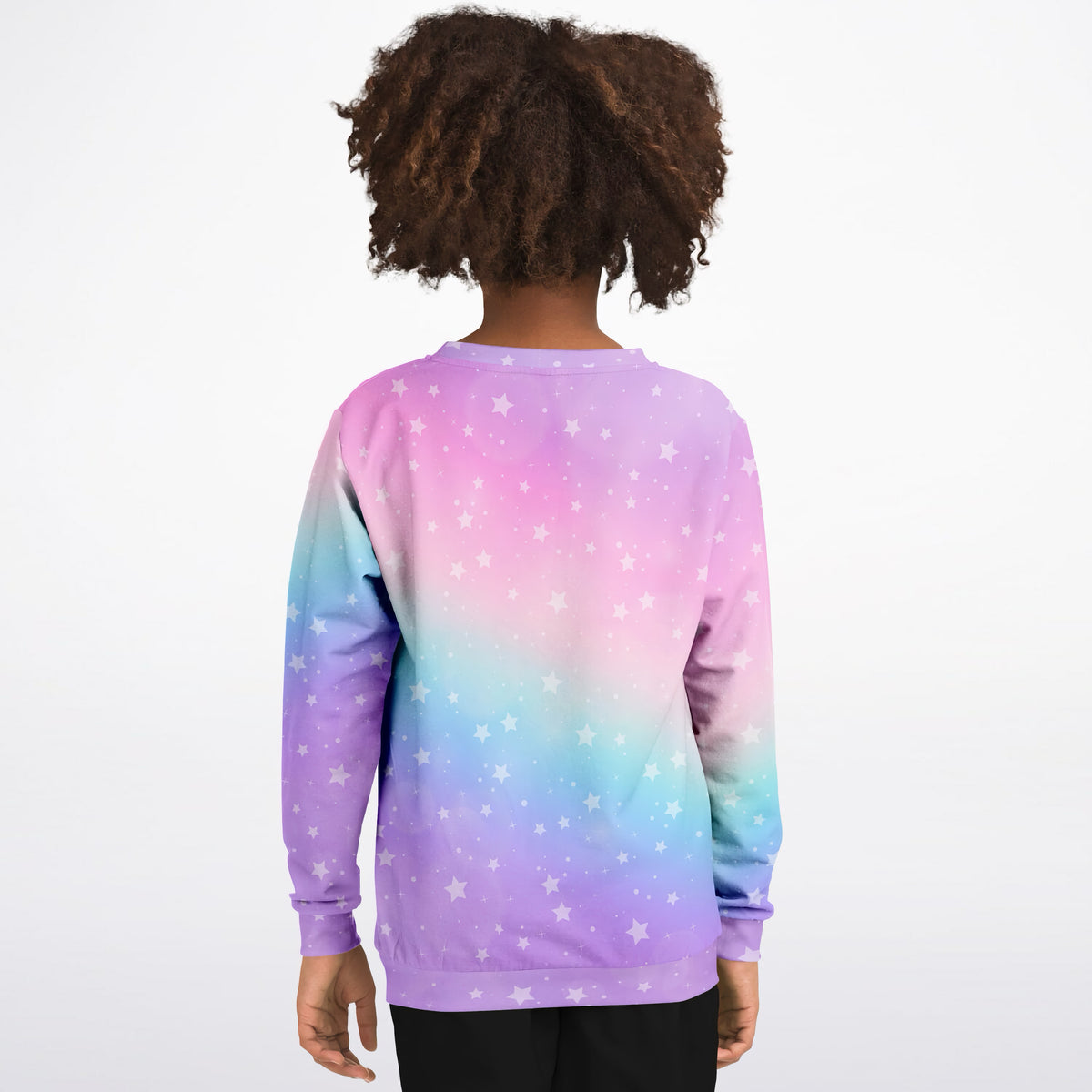 Girls Rainbow Stars Sweatshirt – Ultra Soft & Stretchy, Cozy Fleece or Lightweight Sports Fabric Sweatshirt – Ultra Soft & Stretchy, Cozy Fleece or Lightweight Sports Fabric