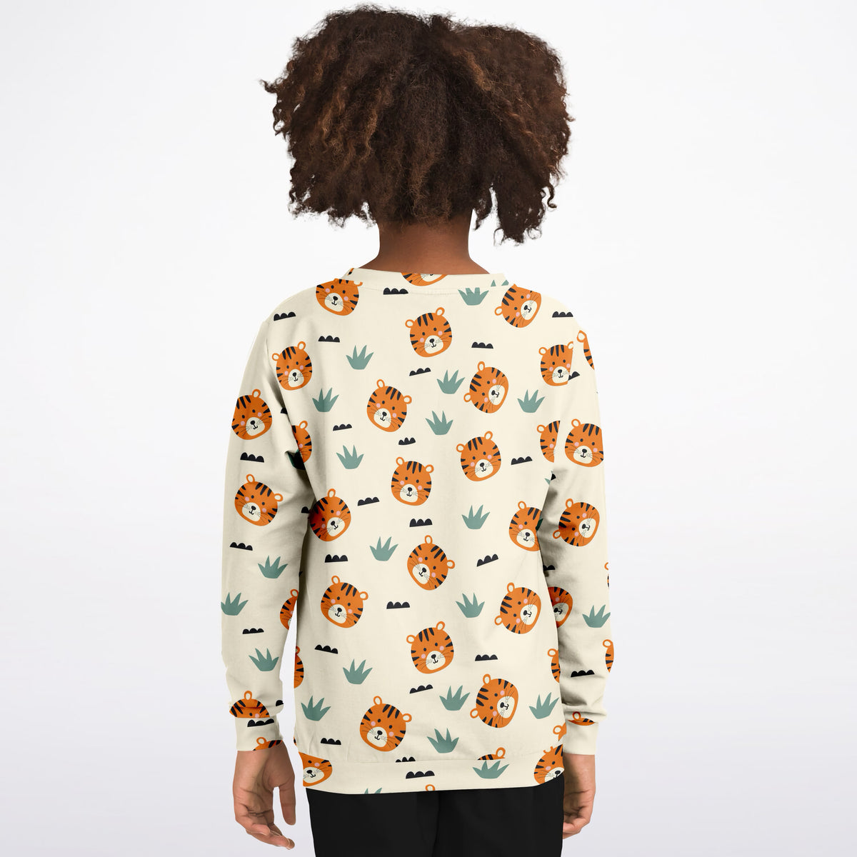 Kids Tiger Face Sweatshirt – Ultra Soft & Stretchy, Cozy Fleece or Lightweight Sports Fabric Sweatshirt – Ultra Soft & Stretchy, Cozy Fleece or Lightweight Sports Fabric