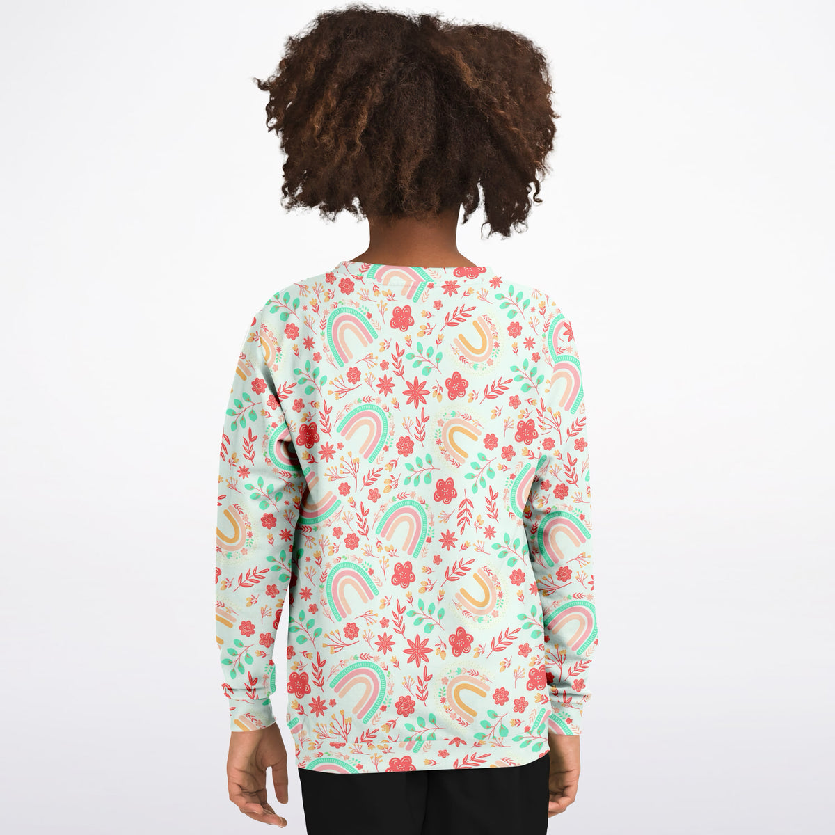 Kids Boho Rainbow Sweatshirt – Ultra Soft & Stretchy, Cozy Fleece or Lightweight Sports Fabric Sweatshirt – Ultra Soft & Stretchy, Cozy Fleece or Lightweight Sports Fabric