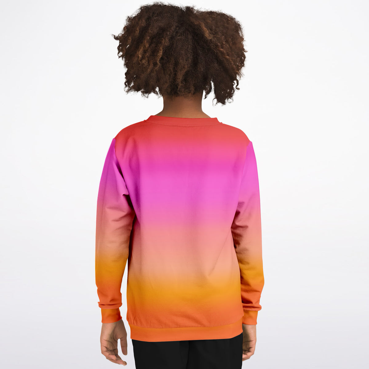 Kids Sunset Ombre Sweatshirt – Ultra Soft & Stretchy, Cozy Fleece or Lightweight Sports Fabric Sweatshirt – Ultra Soft & Stretchy, Cozy Fleece or Lightweight Sports Fabric