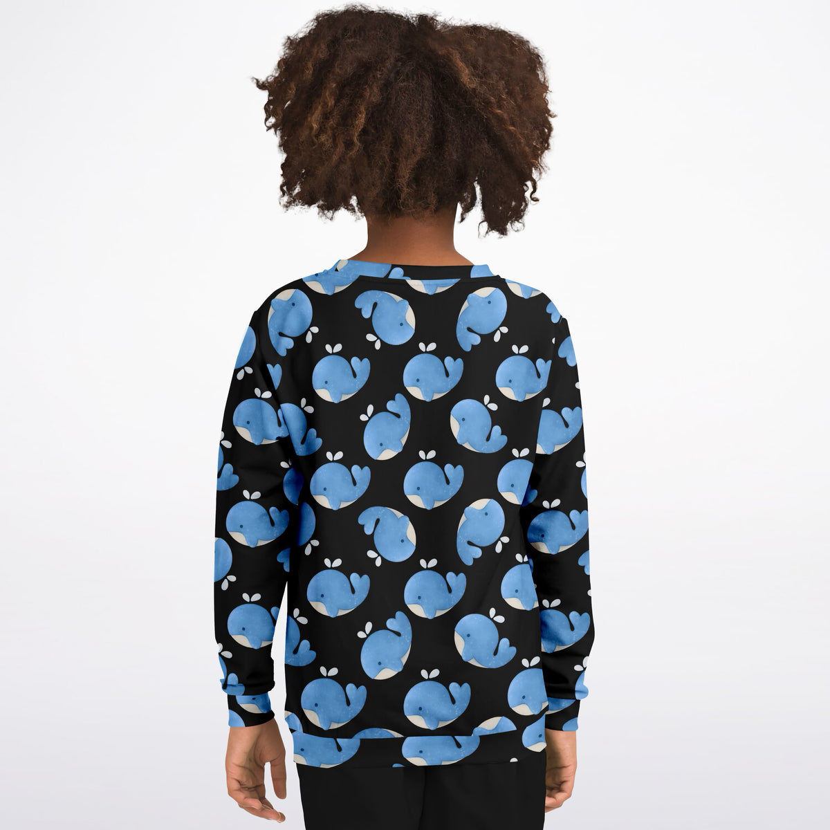 Kids Blue Whale Sweatshirt – Ultra Soft & Stretchy, Cozy Fleece or Lightweight Sports Fabric Sweatshirt – Ultra Soft & Stretchy, Cozy Fleece or Lightweight Sports Fabric