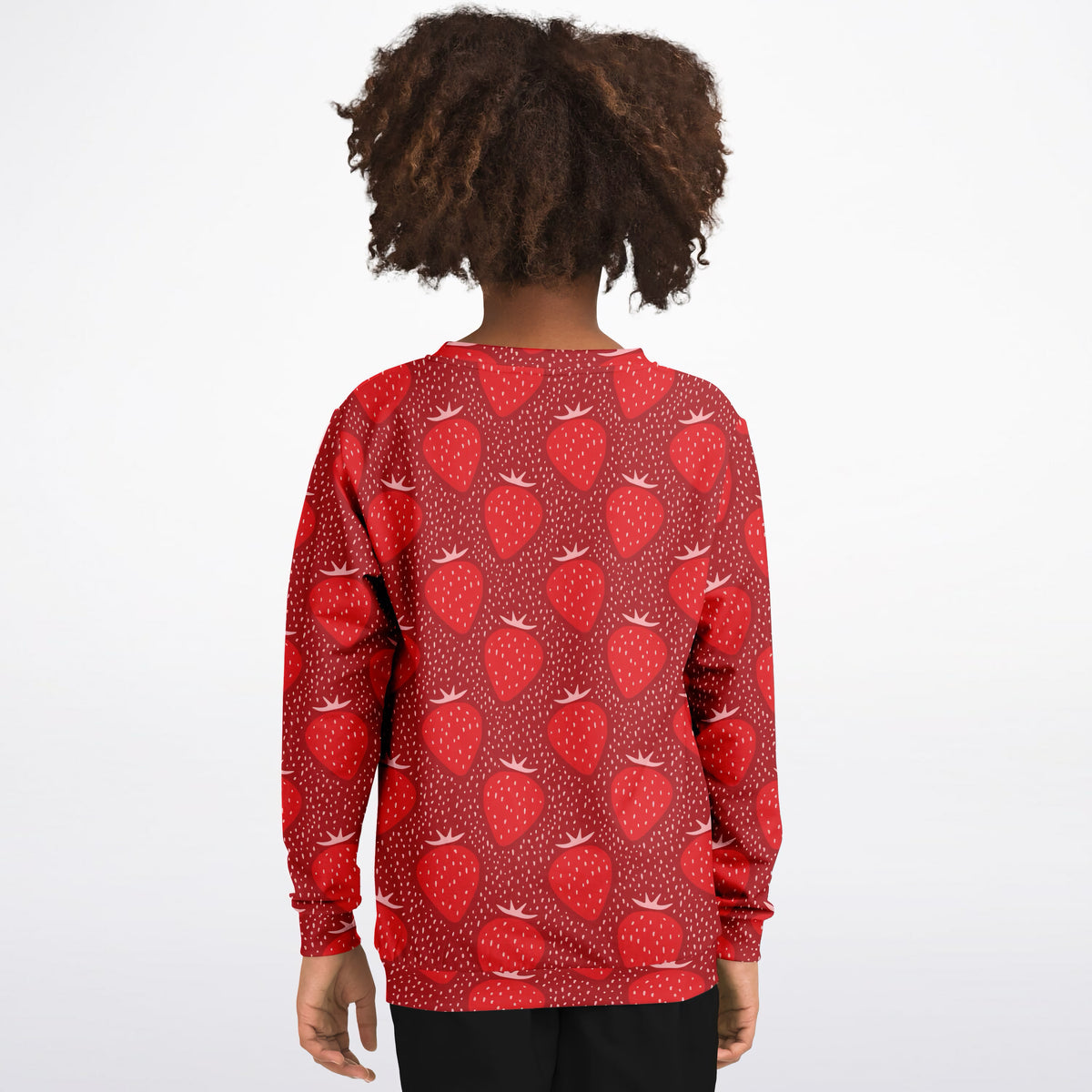 Kids Strawberry Sweatshirt – Ultra Soft & Stretchy, Cozy Fleece or Lightweight Sports Fabric Sweatshirt – Ultra Soft & Stretchy, Cozy Fleece or Lightweight Sports Fabric