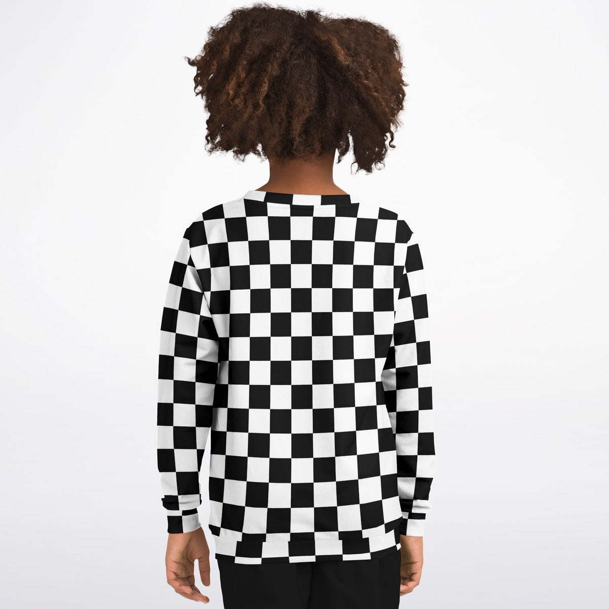 Kids Checkered Sweatshirt – Ultra Soft & Stretchy, Cozy Fleece or Lightweight Sports Fabric Sweatshirt – Ultra Soft & Stretchy, Cozy Fleece or Lightweight Sports Fabric