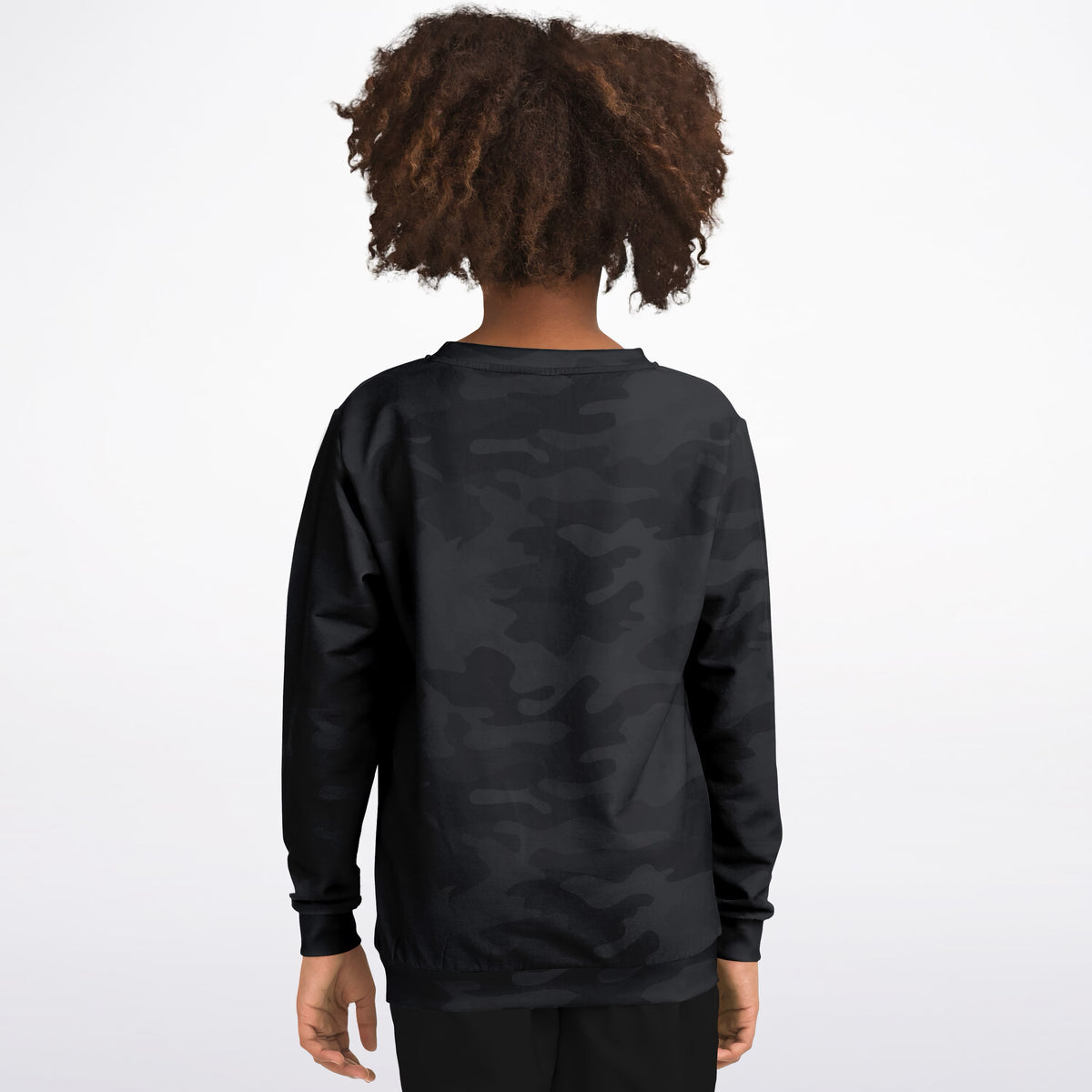 Kids Black Camouflage Sweatshirt – Ultra Soft & Stretchy, Cozy Fleece or Lightweight Sports Fabric Sweatshirt – Ultra Soft & Stretchy, Cozy Fleece or Lightweight Sports Fabric
