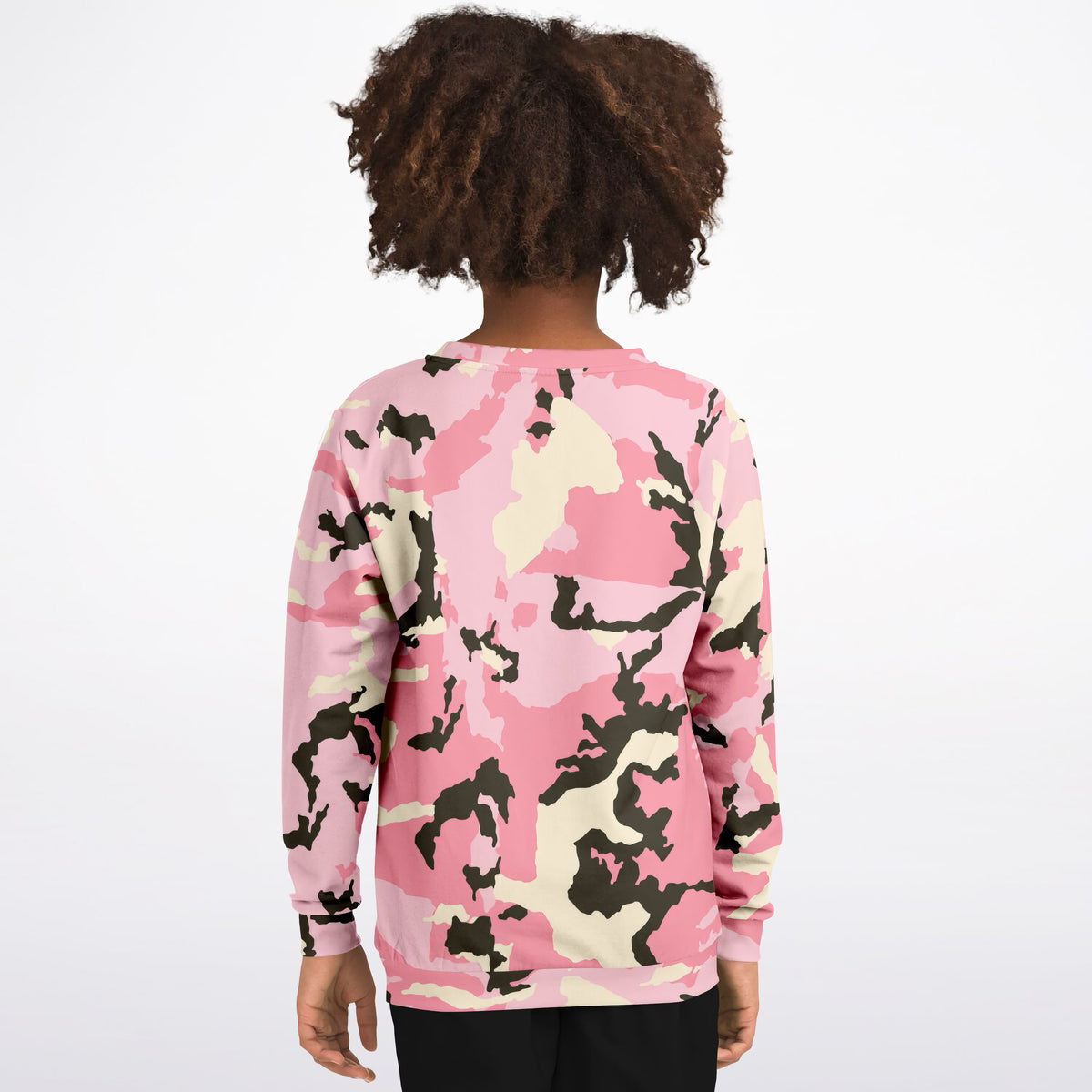 Girls Classic Pink Camouflage Sweatshirt – Ultra Soft & Stretchy, Cozy Fleece or Lightweight Sports Fabric Sweatshirt – Ultra Soft & Stretchy, Cozy Fleece or Lightweight Sports Fabric