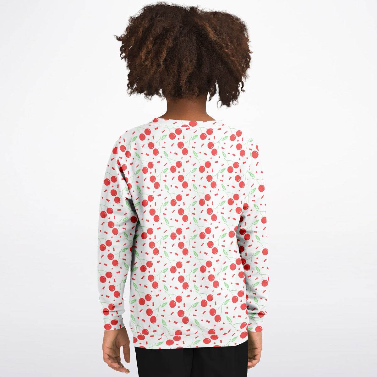 Girls Cute Cherry Sweatshirt – Ultra Soft & Stretchy, Cozy Fleece or Lightweight Sports Fabric Sweatshirt – Ultra Soft & Stretchy, Cozy Fleece or Lightweight Sports Fabric