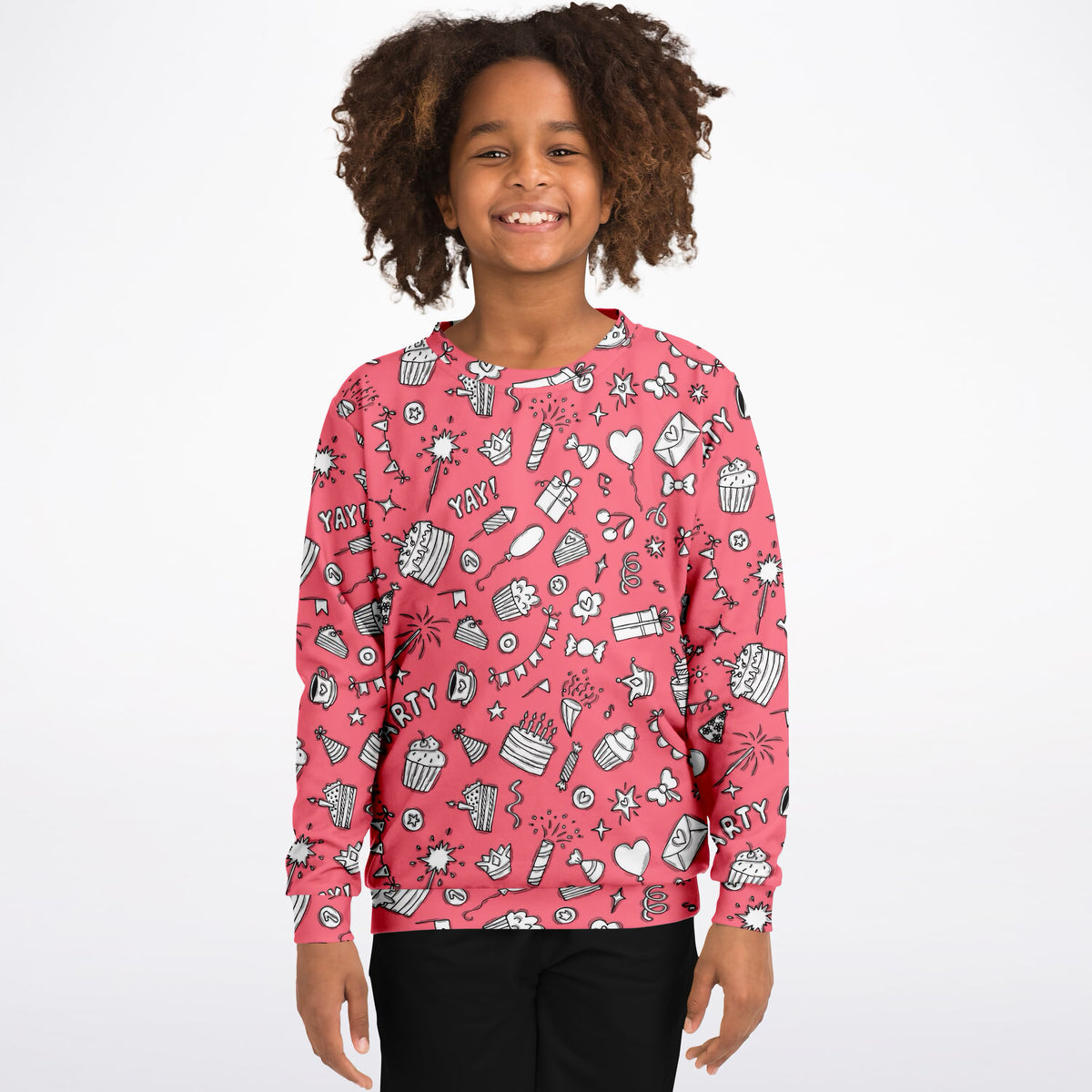 Girls Pink Birthday Sweatshirt – Ultra Soft & Stretchy, Cozy Fleece or Lightweight Sports Fabric Sweatshirt – Ultra Soft & Stretchy, Cozy Fleece or Lightweight Sports Fabric
