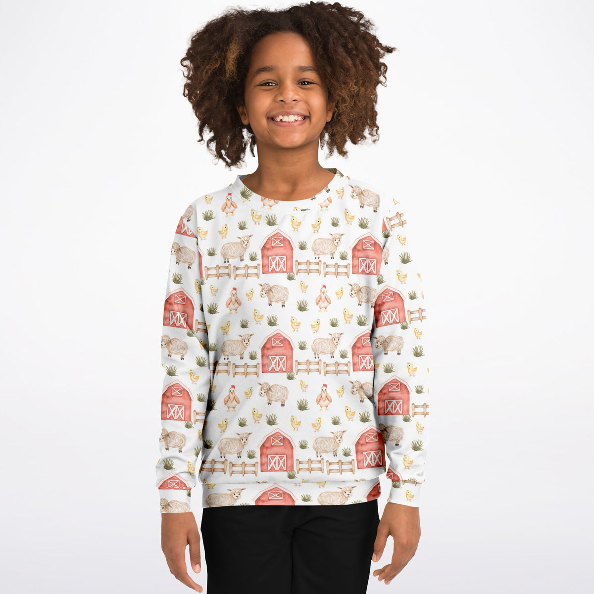 Kids Farm Animal Sweatshirt – Ultra Soft & Stretchy, Cozy Fleece or Lightweight Sports Fabric Sweatshirt – Ultra Soft & Stretchy, Cozy Fleece or Lightweight Sports Fabric