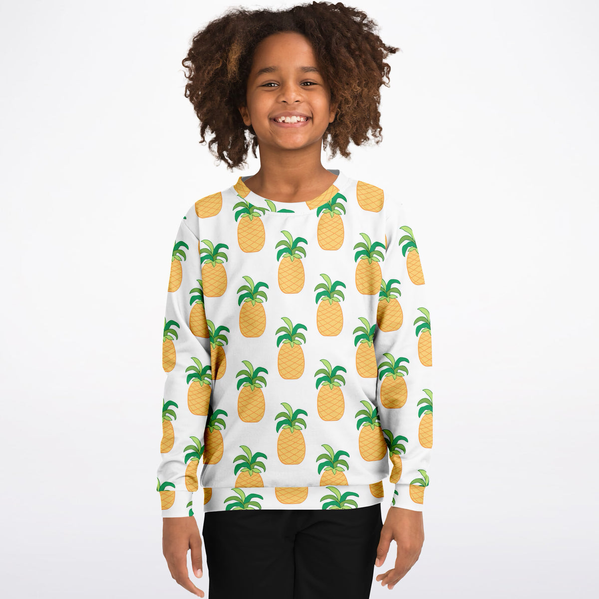 Kids Pineapple Sweatshirt – Ultra Soft & Stretchy, Cozy Fleece or Lightweight Sports Fabric Sweatshirt – Ultra Soft & Stretchy, Cozy Fleece or Lightweight Sports Fabric