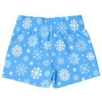 Boys Blue Snowflake Christmas Quick Drying Swim Trunks
