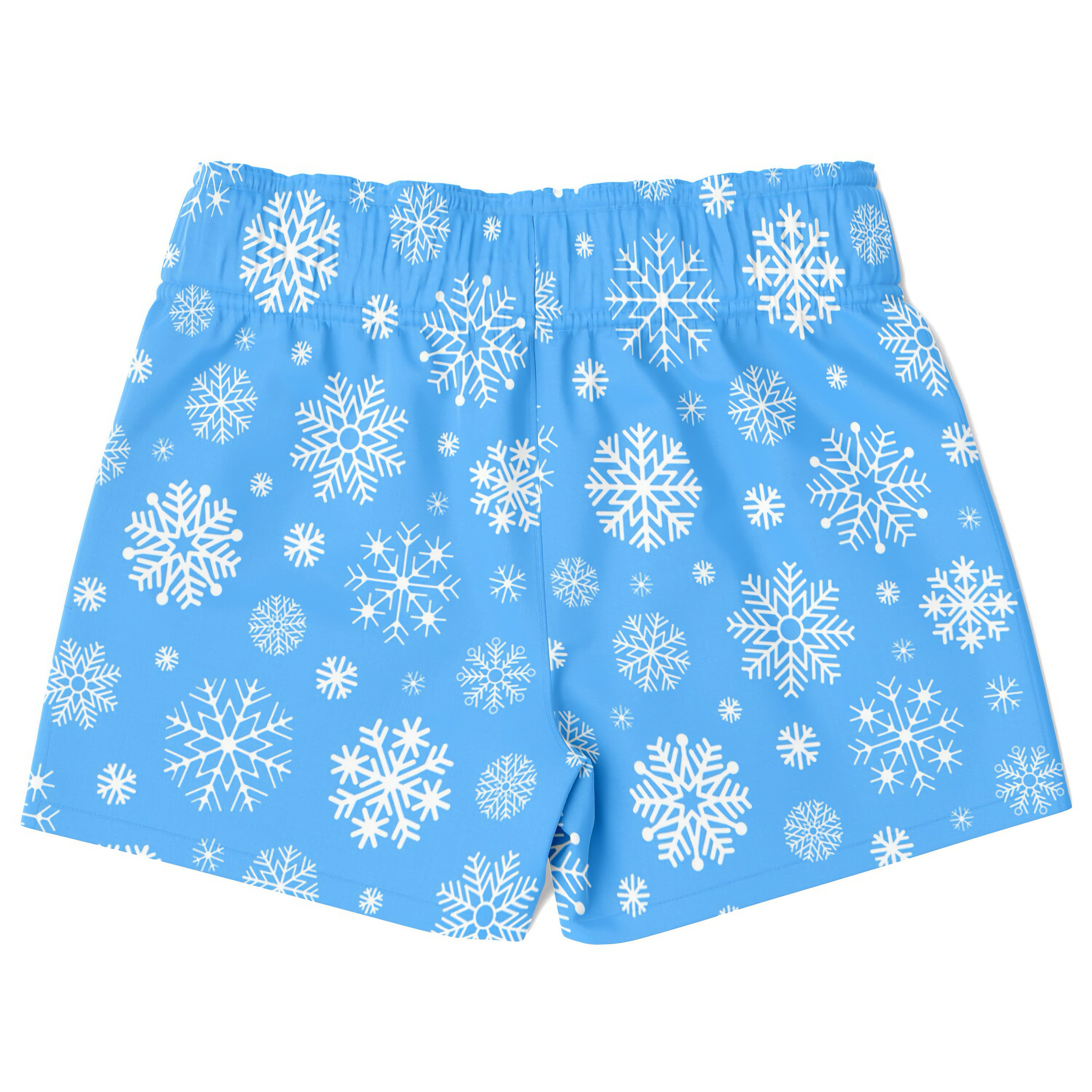 Boys Blue Snowflake Christmas Quick Drying Swim Trunks