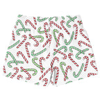 Boys Red & Green Candy Cane Christmas Quick Drying Swim Trunks