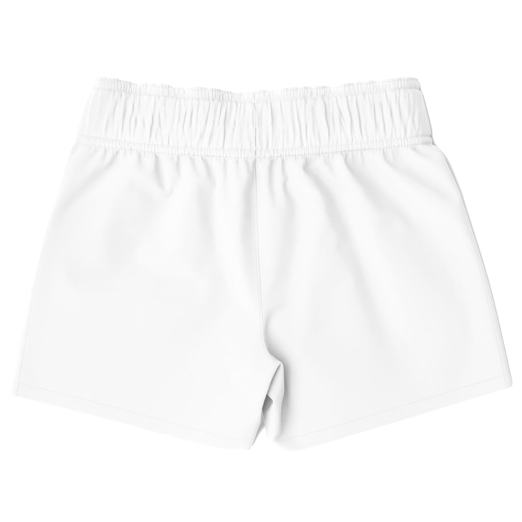 White soft cotton boys swim shorts with elastic waistband quick drying for birthday use