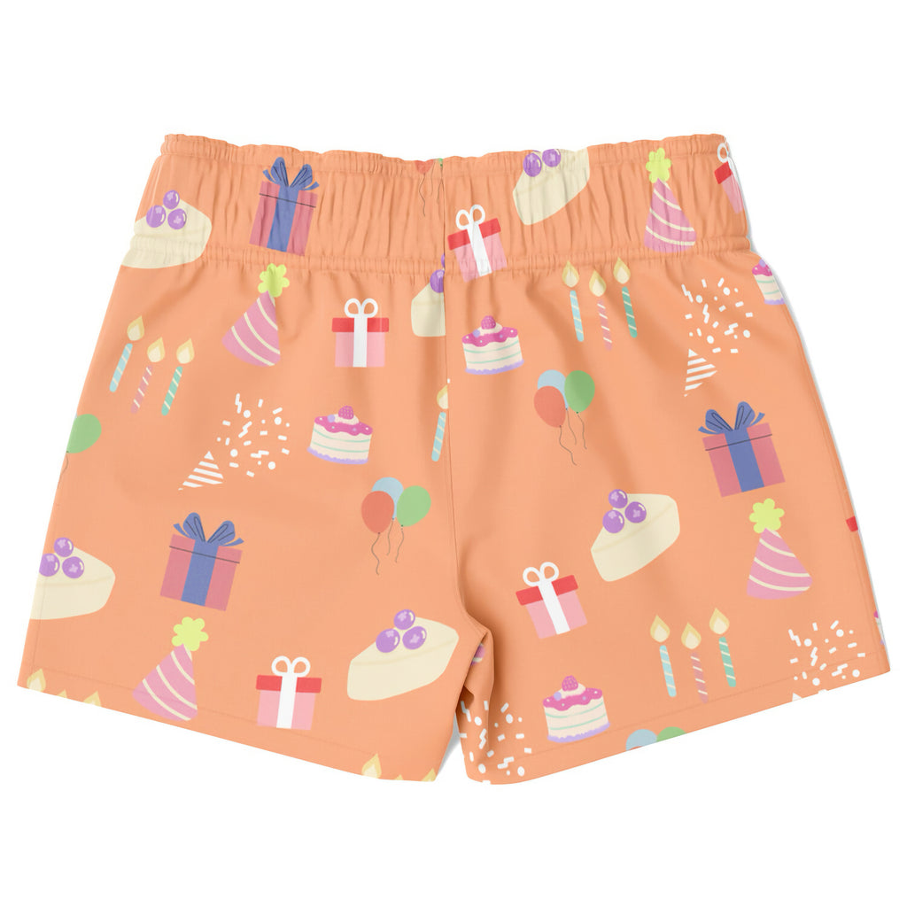 Boys Birthday Party Orange Quick Drying Swim Trunks