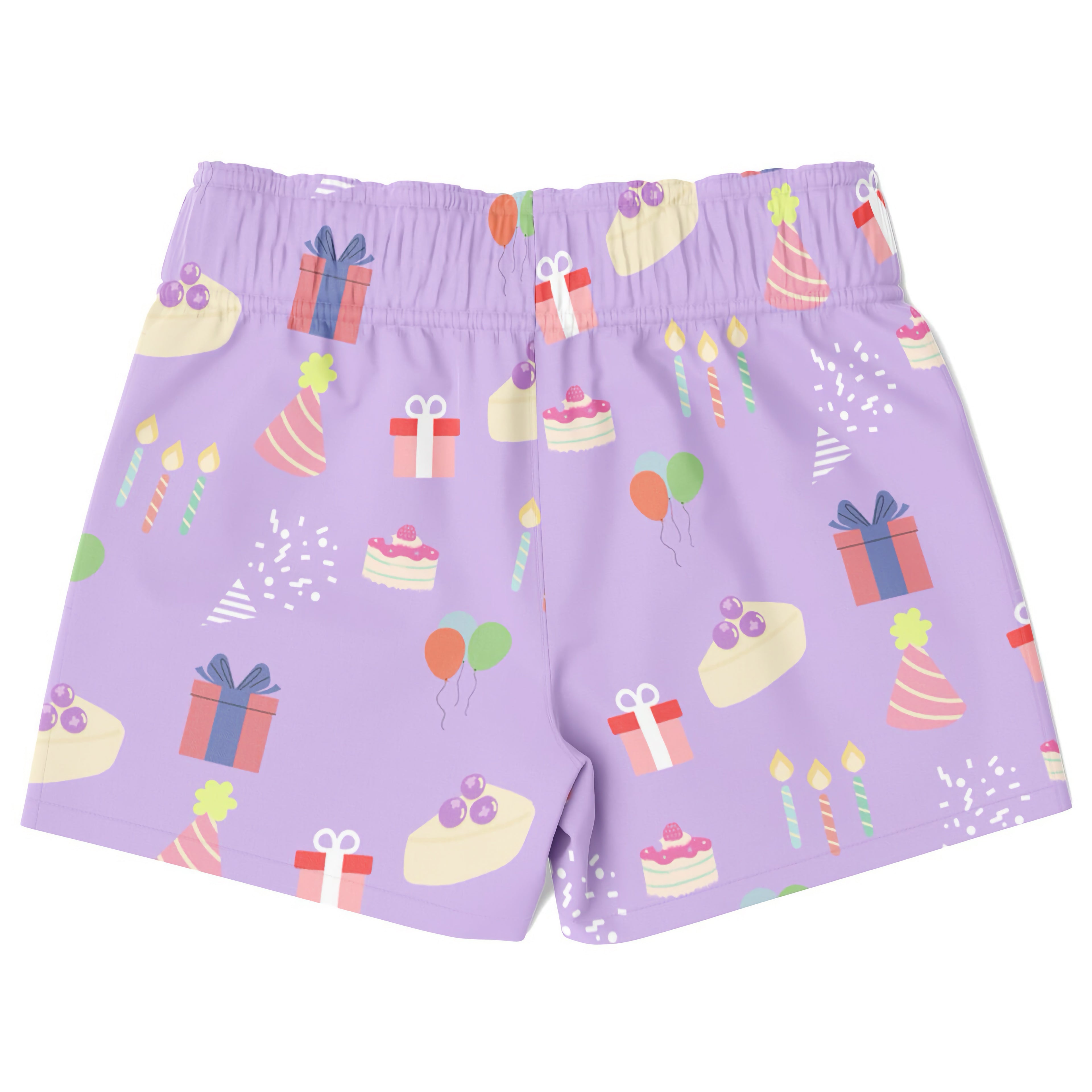 Boys Birthday Party Purple Quick Drying Swim Trunks