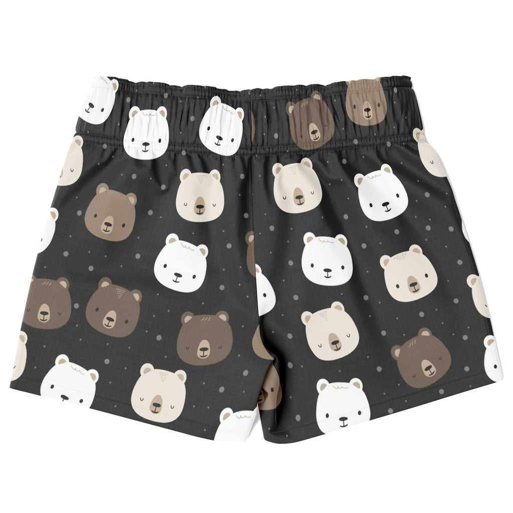 Boys Bear Face Quick Drying Swim Trunks