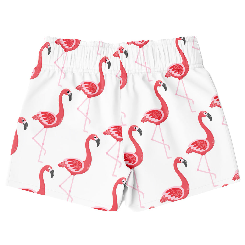 Boys Pink Flamingo Quick Drying Swim Trunks