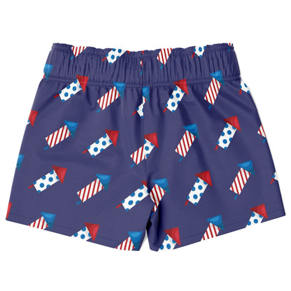 Boys Firework Rocket Quick Drying Swim Trunks