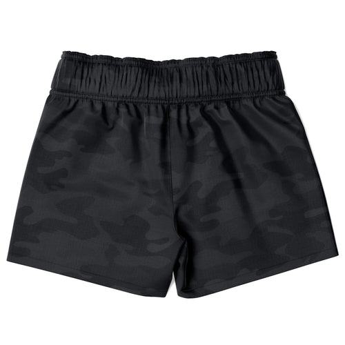 Boys Black Camouflage Quick Drying Swim Trunks