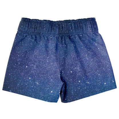 Boys Realistic Galaxy Quick Drying Swim Trunks