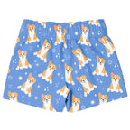 Boys Blue Corgi Dog Quick Drying Swim Trunks