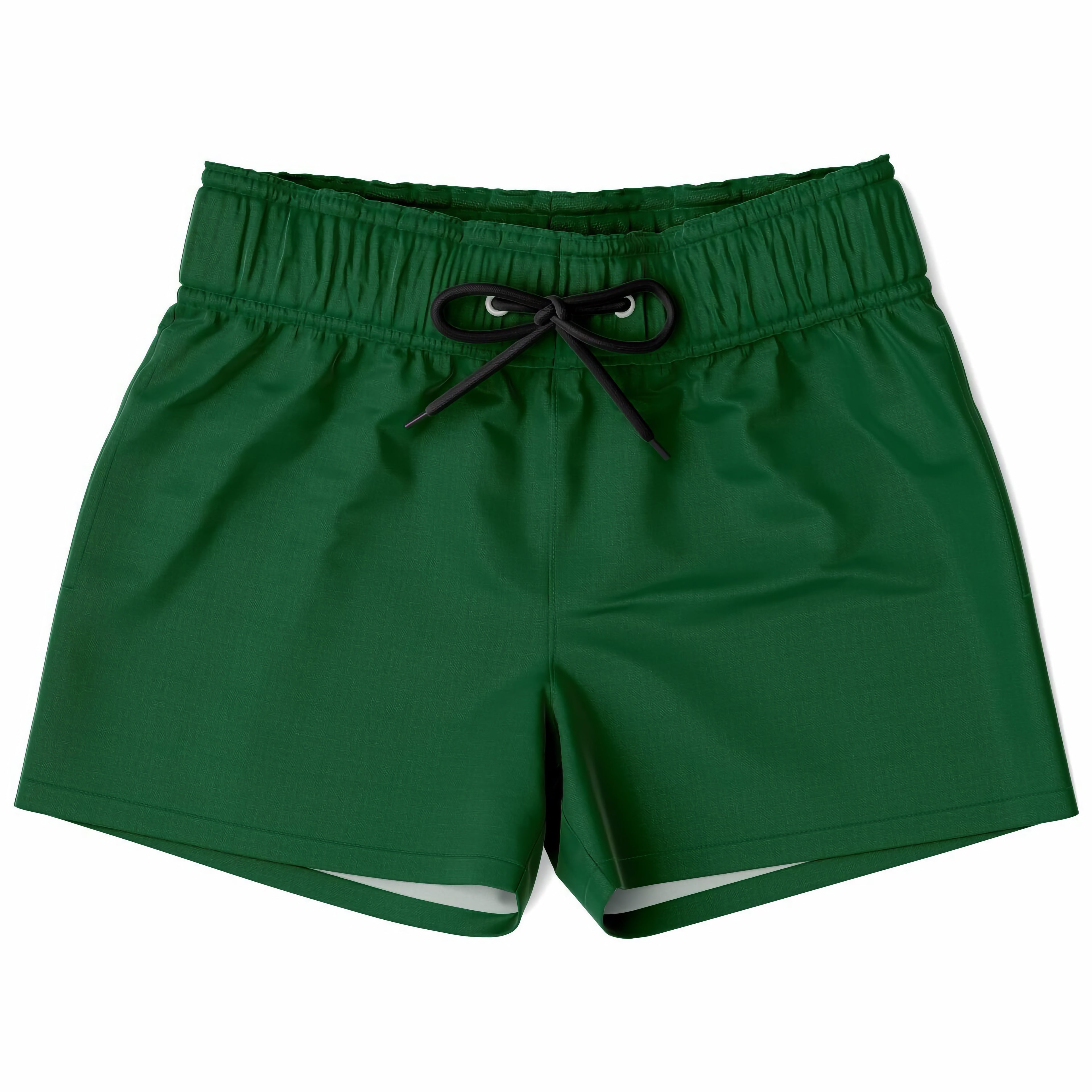 Boys Dark Green Quick Drying Swim Trunks
